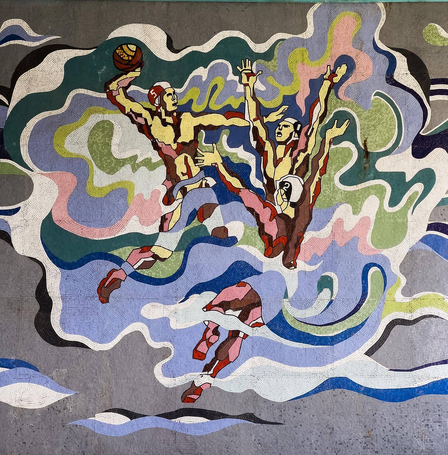 手工篮球壁画，运动与艺术的完美结合 手工篮球壁画图片
